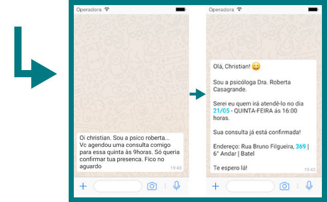 mensagem de apresentacao pelo whatsapp